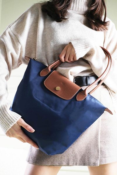 Mio Gusto Navy Blue Color Foldable Women's Shoulder Bag