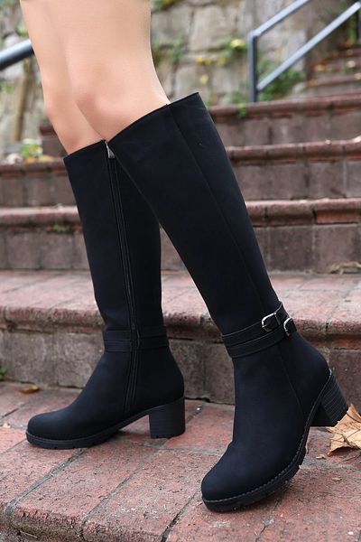 otuzbesshoes Cizme de damă Georia H746 cu cataramă cu fermoar