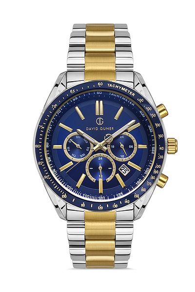 DAVID GUNER Brand Men Wrist Watch Steel Band Inner Parts Active Original Product