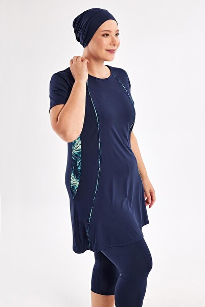 MARESİVA Μαγιό ροζ μπαταλ κοντομάνικο Hijab 2804