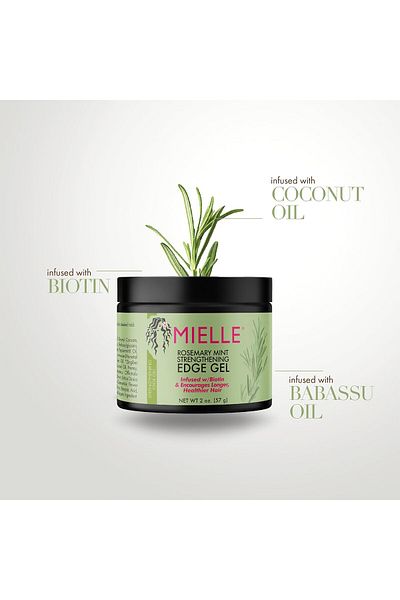 MIELLE Rosemary Mint Strengthening Edge Gel, 57 G