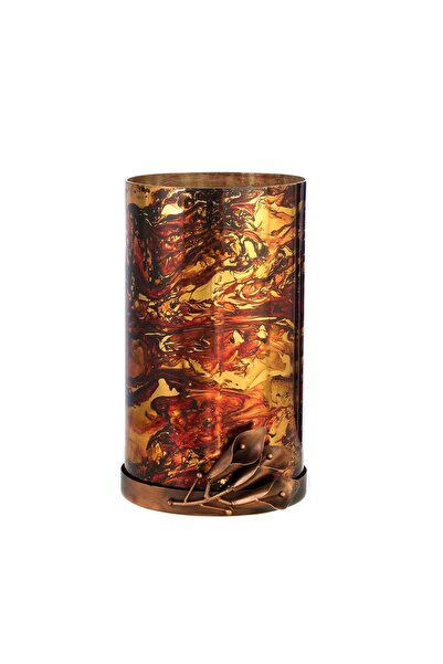 Vitale Zambak Bakır Mumluk Büyük 18x30 cm AK.JA0166