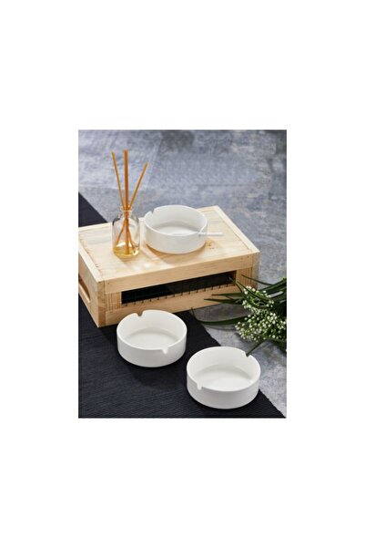 CENGİZ ÇEYİZ Porselen Yuvarlak Tekli Küllük 10 cm CKR4012