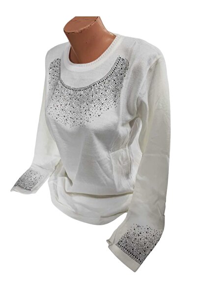 Sel Giyim New Season Stone Mom Sweater Bluz