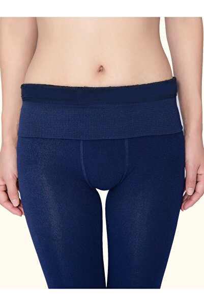 MİSTİRİK Ravena Model Bleumarin Lână Plush Corset Colanți Sosete