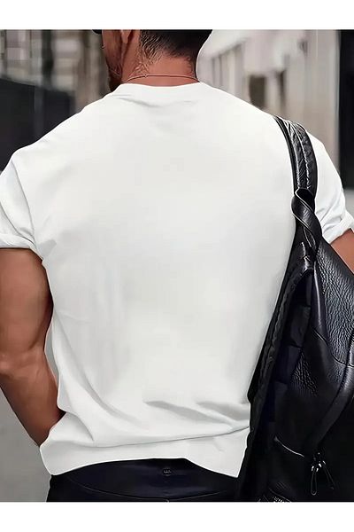 DAXİS Sportwear Company ΑΝΔΡΙΚΟ μπλουζάκι με στάμπα με λαιμόκοψη