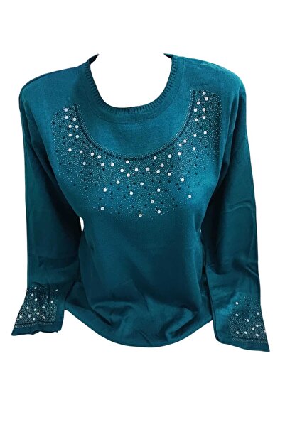 Sel Giyim New Season Stone Mom Sweater Bluz