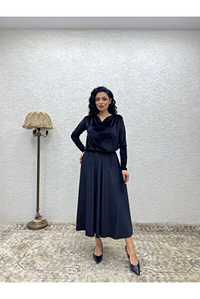 KÜÇÜĞÜM BUTİK Black Velvet Blouse