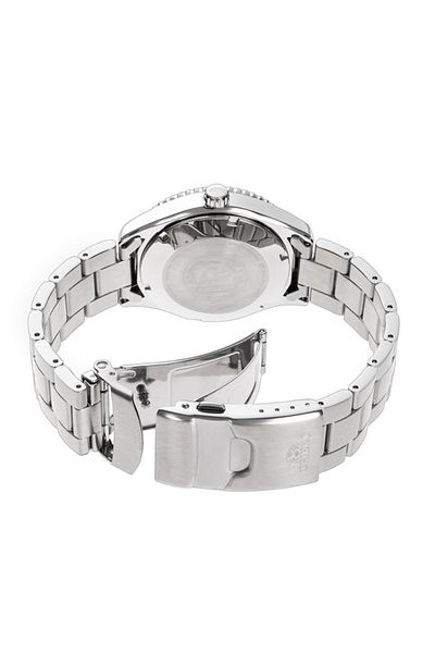 Orient Mako Ra-Ac0Q01B30B Wind up Automatic Steel Gray Black Dial 20 Atm 40 mm Men's Wristwatch