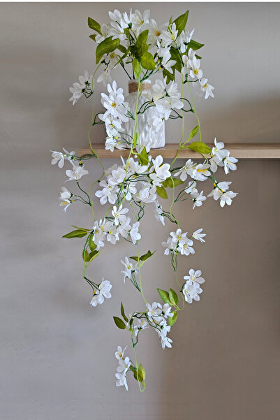 Dekosimge Yapay Sarkan Çiçekli Bitki 5 Dal 100 Cm