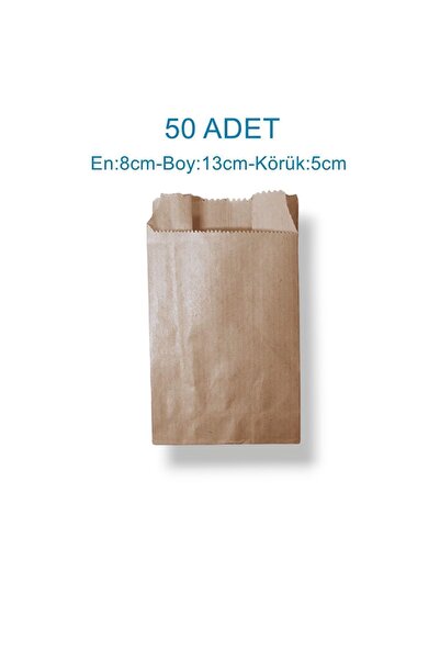 Azazgelsin 50'li Mini Boy Takı & Hediye Nişan Kına Kese Kağıdı – (8X13X5 CM, ...