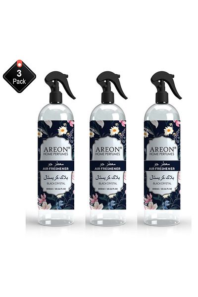 Areon Pack of 3  Black Room Spray 300ml