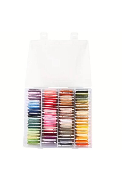 OZN AKSESUAR Σετ κεντημένο κεντητό σχοινί Muline - Κουτί 80 χρωμάτων