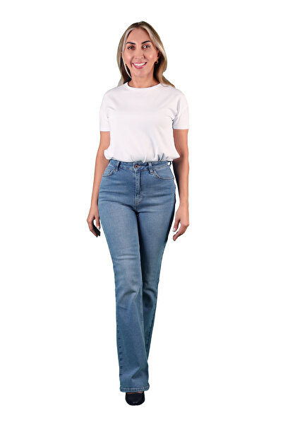 BALİNS Kadın Geniş Paça Kot Pantolon