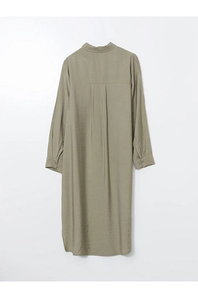 LC Waikiki Lcwaikiki Women's Classic Textured Crinkle Shirt Tunic