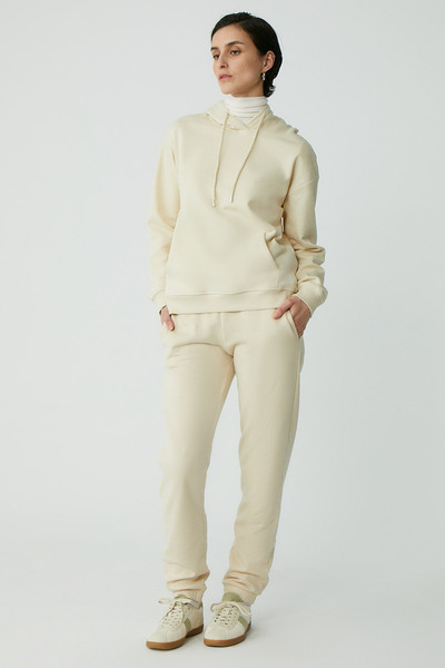 ETHIQUET Abelia Women's Vanilla Sweatshirt - Polar Fleece, Soft and Thick Fabric Hooded