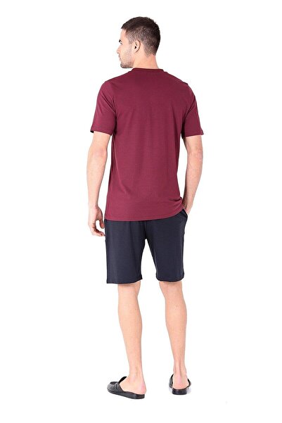 D'S Damat Erkek 5'li Eşofman Pijama Takım Bordo