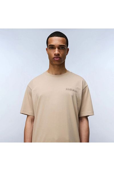 Napapijri Tricou bej pentru bărbați Napapijri S-Albula