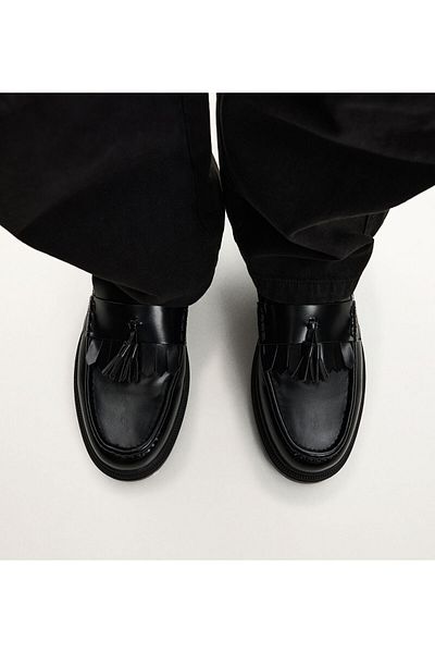 Bershka Fringed loafers with tassel