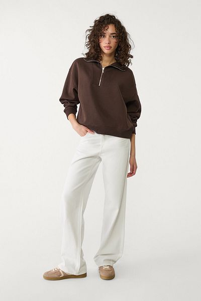 Stradivarius High-neck zip-up sweatshirt
