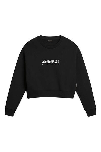 Napapijri Dámska čierna mikina s potlačou Napapijri B-Box W C S 041 Black