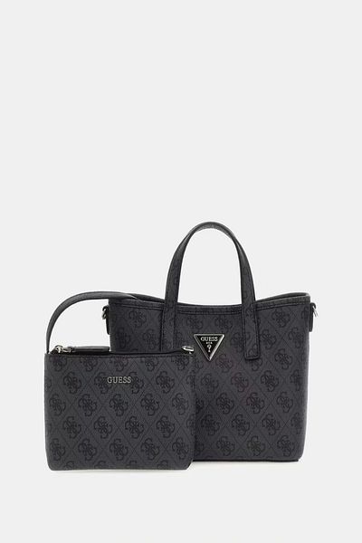Guess Latona Mini Tote Women's Anthracite Mini Bag Hwsg9211750-Clo