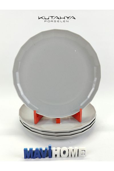 Kütahya Porselen Bevel Series 25 cm Serving Plate Set of 4