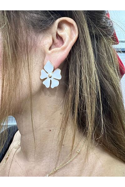 Store Enameled Flower Earrings
