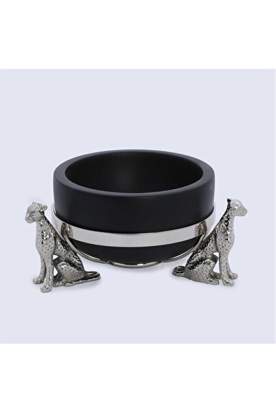 Vitale Metal Ahşap Leopar Meyvelik 19*19*10 Cm