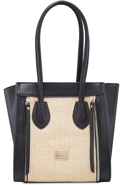 Caprese Georgia Women Handbag|ladies Satchel For Daily Use|m| Black