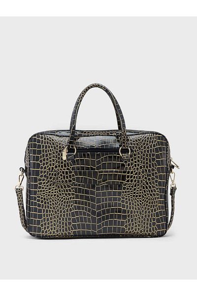 Caprese Miranda Women Handbag |women Laptop Bag Perfect For Daily Use|large| Black