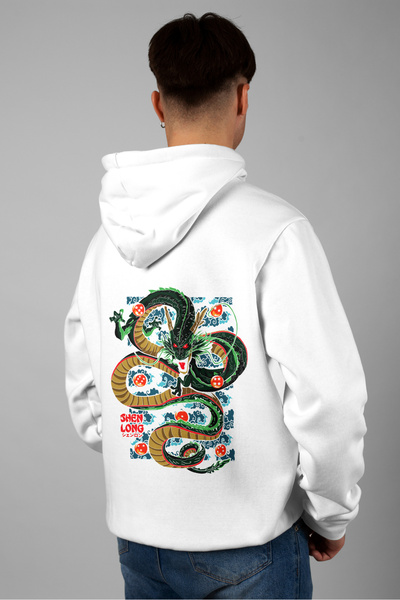 Zestia هودي للجنسين، أنيمي شينرون مطبوع على الظهر، عادي، أبيض اللون، هودي رقم...