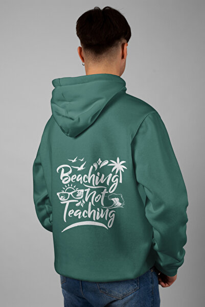 Zestia Hanorac unisex, imprimeu pe spate, croială normală, 100% bumbac, culoa...