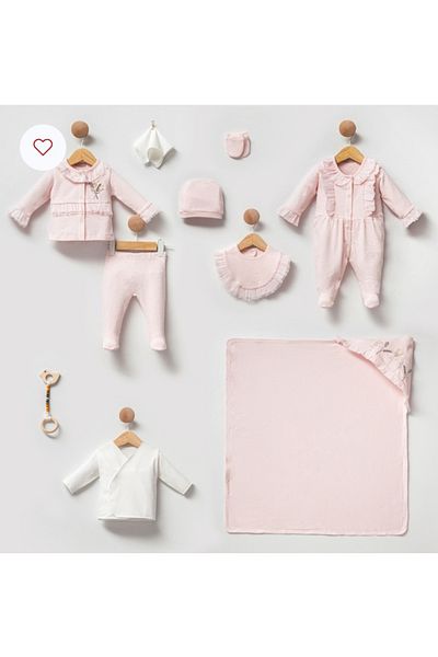 Cassiope Organic Cotton Baby Girl 10 Pack Hospital Release