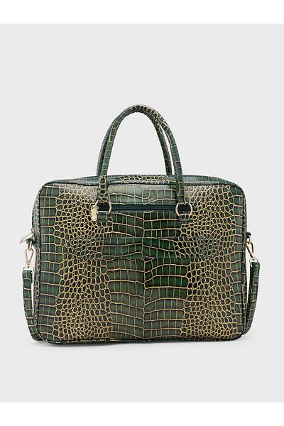 Caprese Miranda Women Handbag |women Laptop Bag Perfect For Daily Use|large| Green