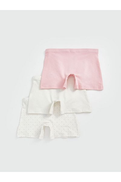 LC Waikiki New Season Elastic Waist Basic Girls Boxer 3-Piece - S5Bm08Z1