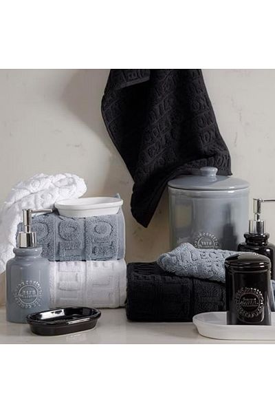 STOREMAX Modalist White 30X50 Hand Towel Concept Barnes New New Pattern 1037685