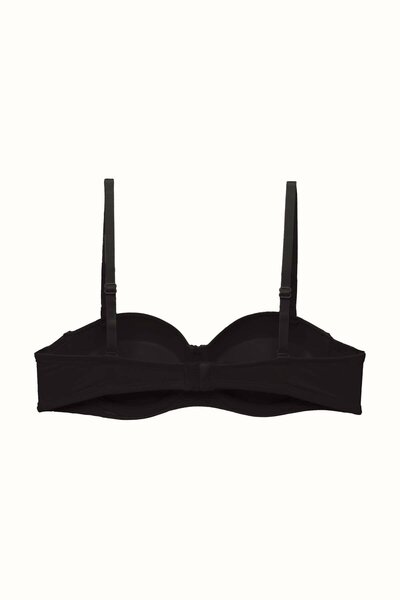 C&City Push up Strapless Knitted Bra 3 Pack - Soft Covered, Black/White/Skin C37055