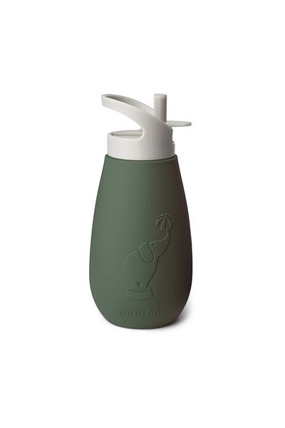 Nuuroo Pax Silicone Drinking Cup with Straw Dusty Green Green 350 Ml