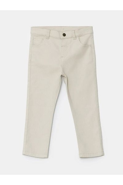 LC Waikiki Lcw Kids White Adjustable Waist Boy's Pants