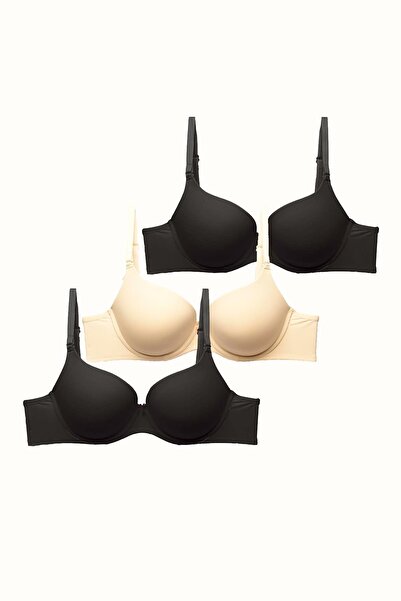 C&City М'який бюстгальтер без наповнювача з м'яким покриттям - набір з 3 штук...