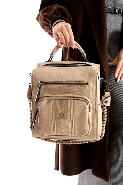 KIRASE Mega Bag Ποιότητας Δερμάτινο Πολλαπλών Διαμερισμάτων ώμου και σακίδιο πλάτης
