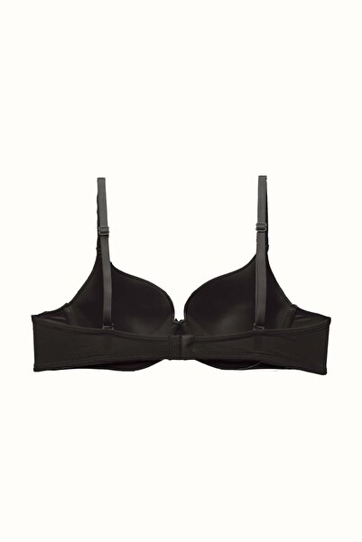 C&City Puha borítású, nem párnázott kötött melltartó - 3 csomag C37010 fekete/fehér/bőr