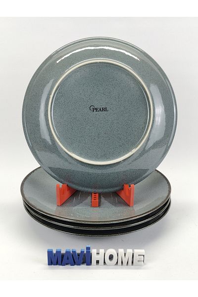Kütahya Porselen Pearl Series 25 cm Blue Service Plate Set of 4