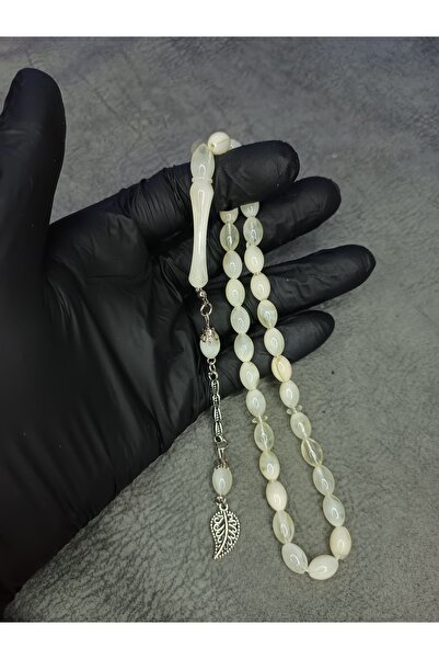 Mos Tespih Mărgele de rugăciune de chihlimbar cu pulbere Moire tăiată cu orz