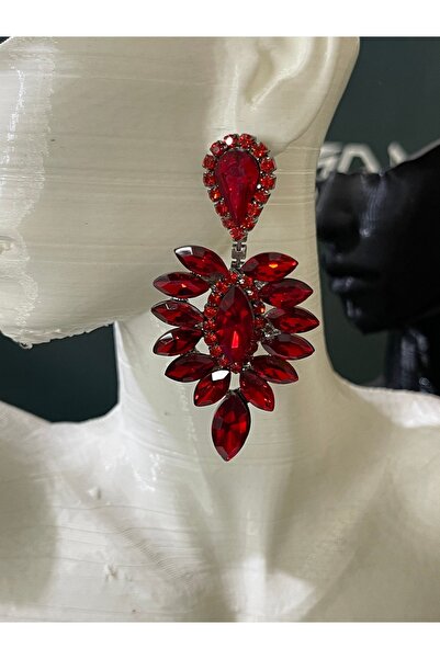 ZİRCON Işıltılı model elmas ve kristal taşlar küpe gelin aksesuarları nikah düğün kına nişan küpesi