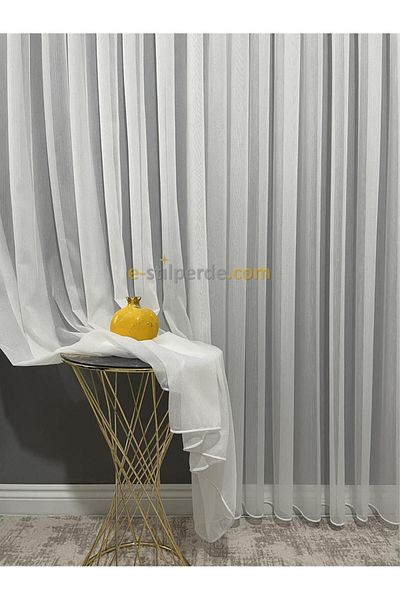 STİL PERDE Luxury Bamboo Tulle Curtain 1/3 Tight Pleat