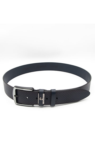 Pierre Cardin Темно-синій шкіряний чоловічий ремінь PC2099L3T