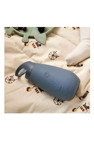 Nuuroo Pax 350 ml Blue Bering Sea Silicone Drinker with Straw