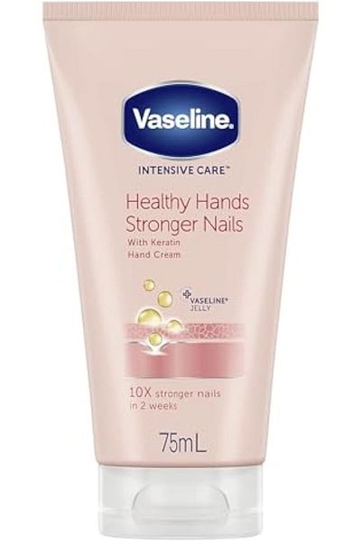 Vaseline Hand Cream, Healthy Hands and Stronger Nails Hand and Nail Cream (75 ml)